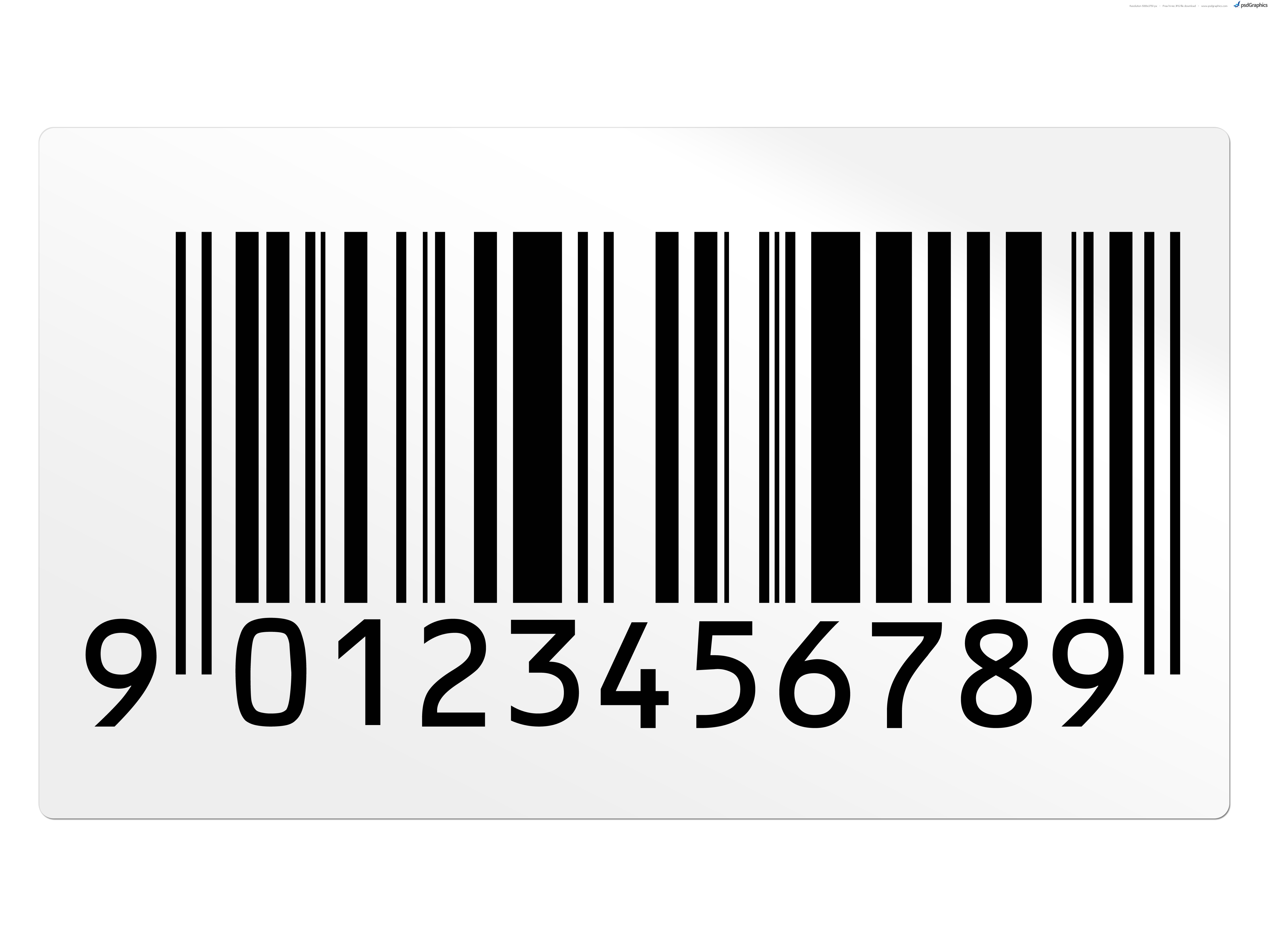  Barcode Font Graphics PSDGraphics