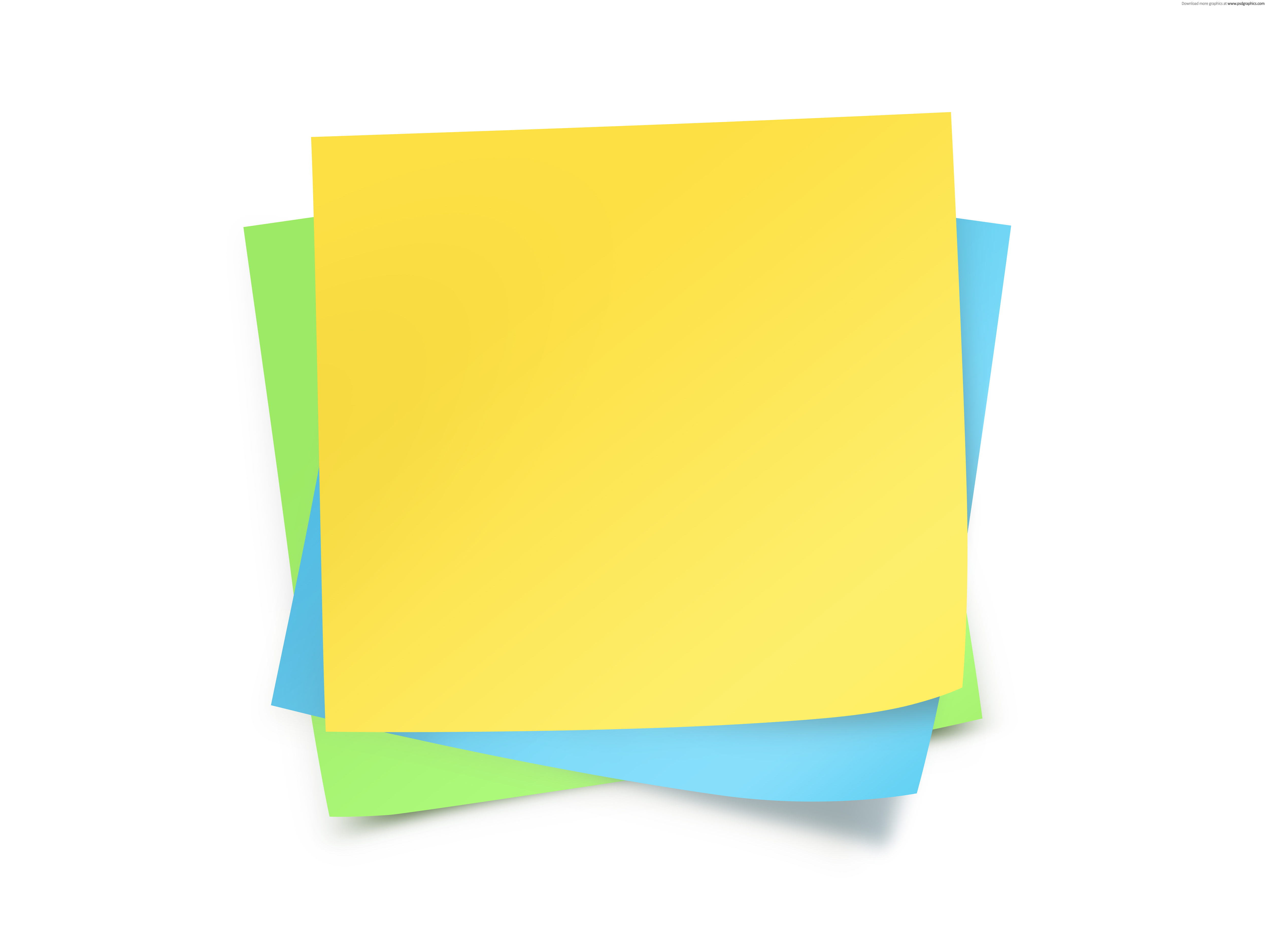 Paper notes template PSDGraphics