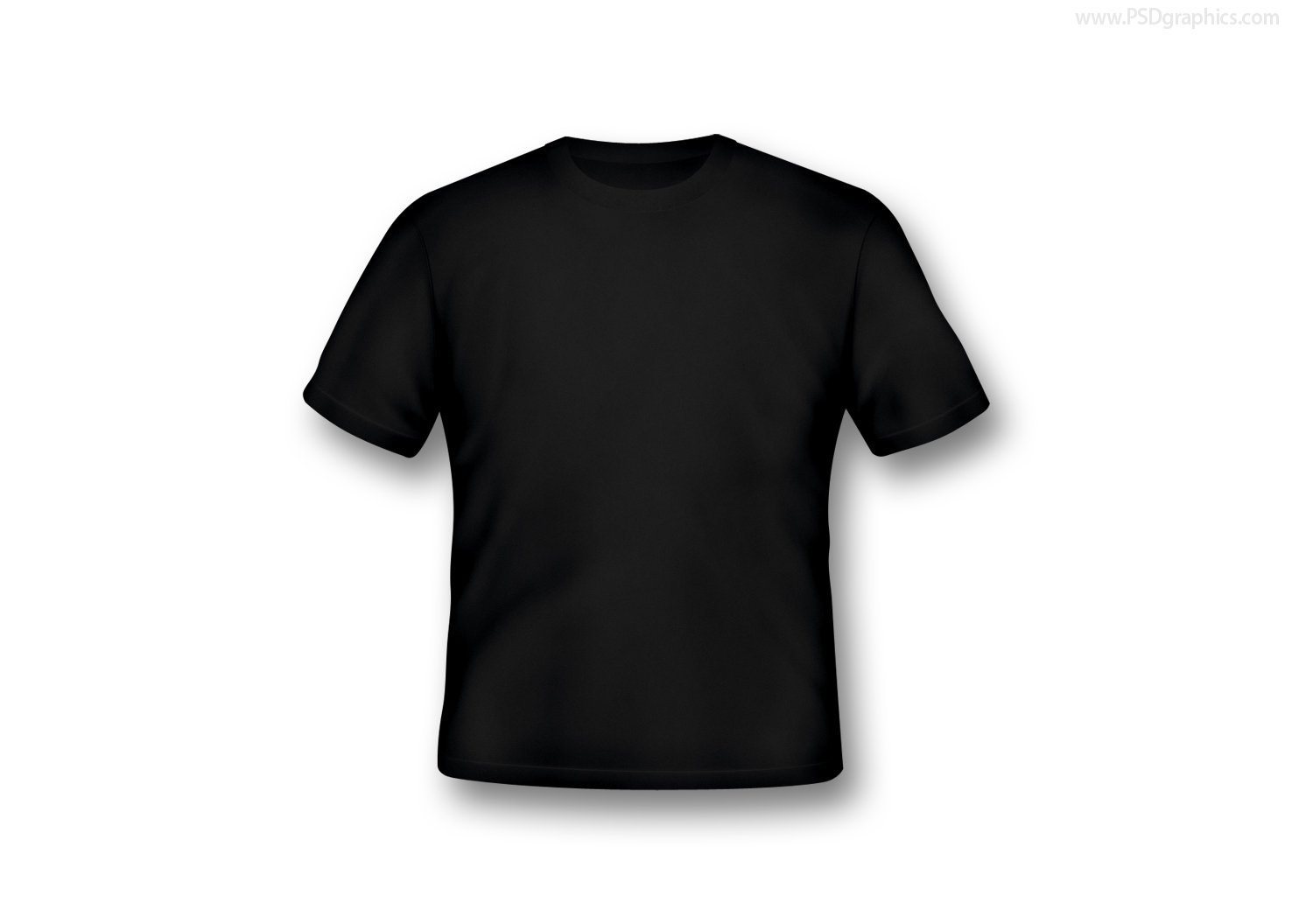 Черная футболка макет