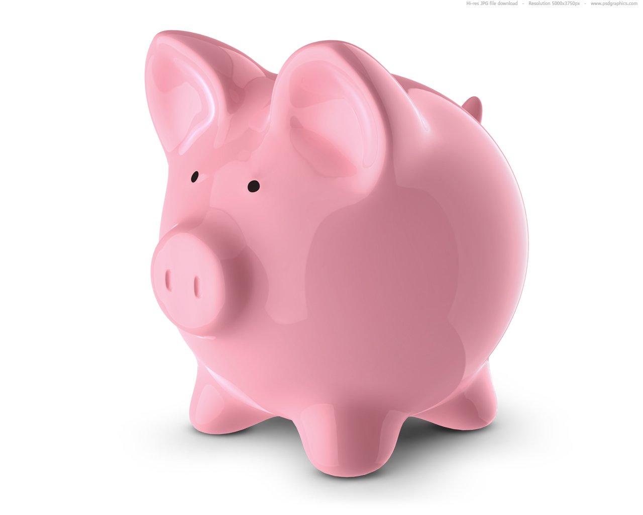 Download Pink piggy bank | PSDGraphics