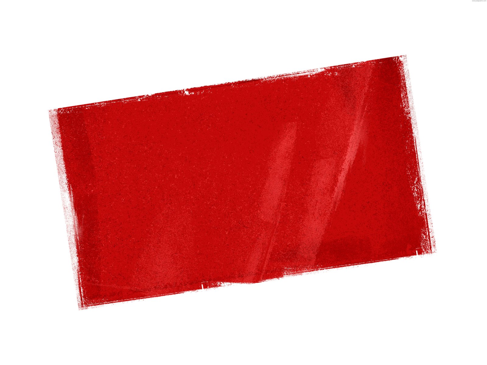 Печать красная прямоугольная