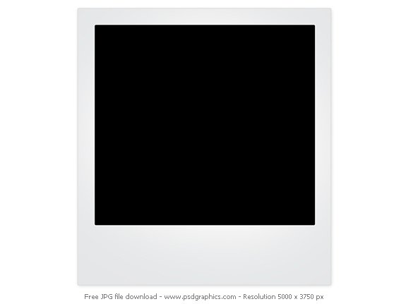 blank polaroid frame