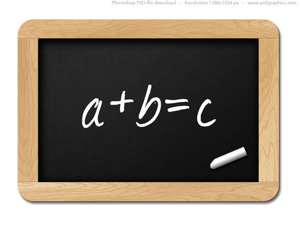 Small black chalkboard, PSD template | PSDGraphics