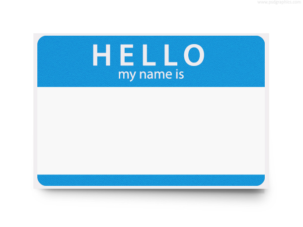 Hello My Name Is PSD Template PSDgraphics