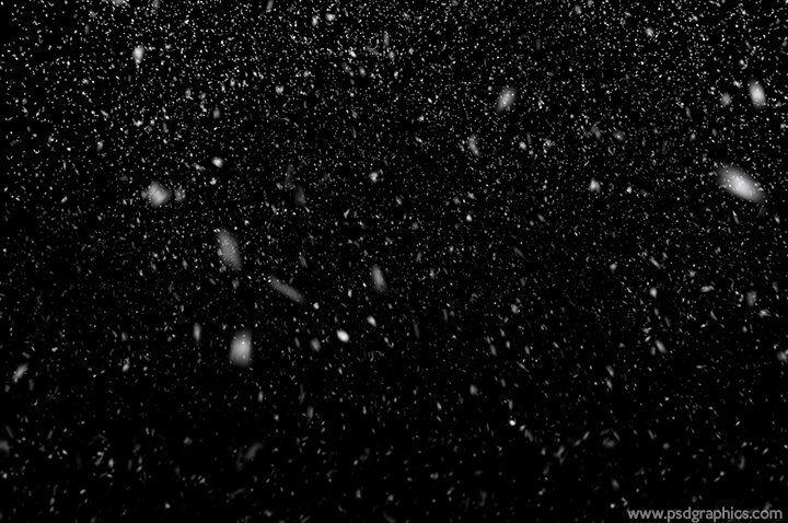 Falling snow PSD