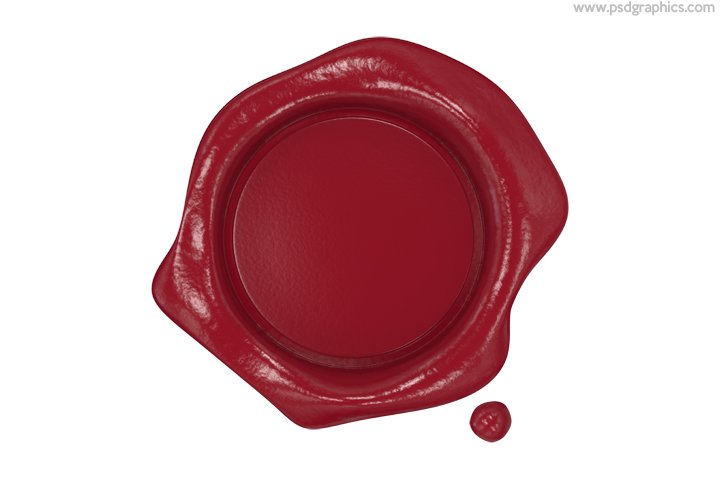 Red wax seal