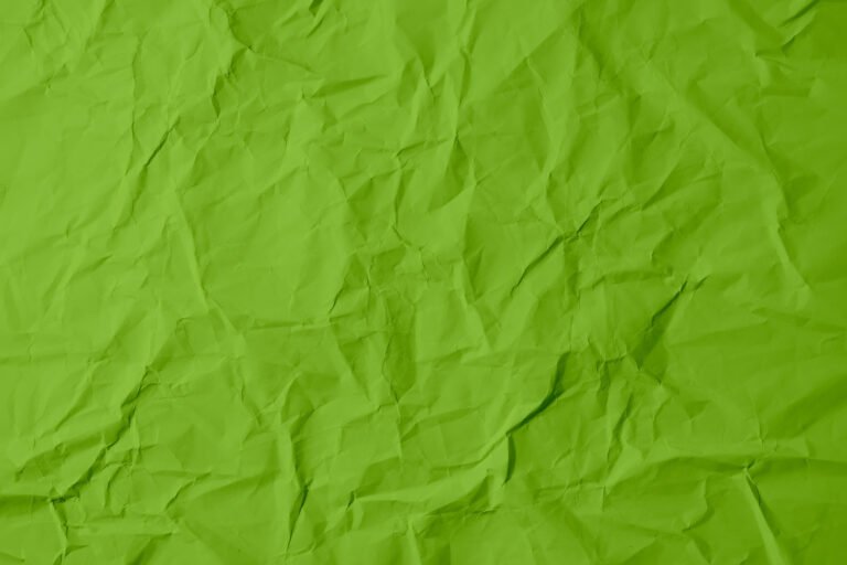 Green paper texture, crumpled and old-style natural material