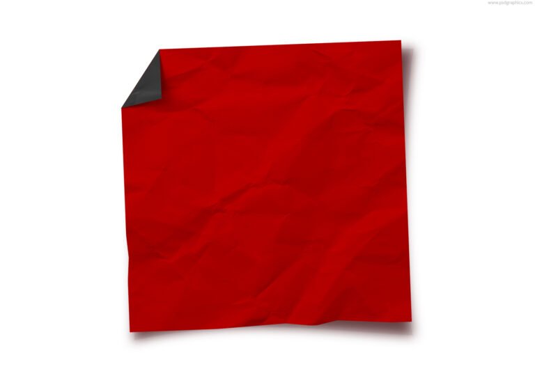 Blank red Christmas note PSD