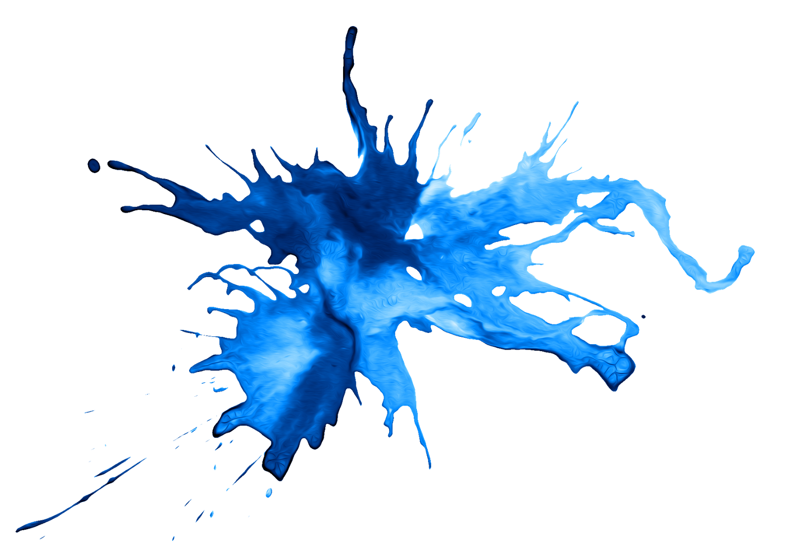Blue Paint Splatter Png 